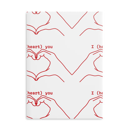 Y2KXROSES: I (Heart) You Hardcover Notebook - Adorable Puffy Cover for Love Notes and Journaling