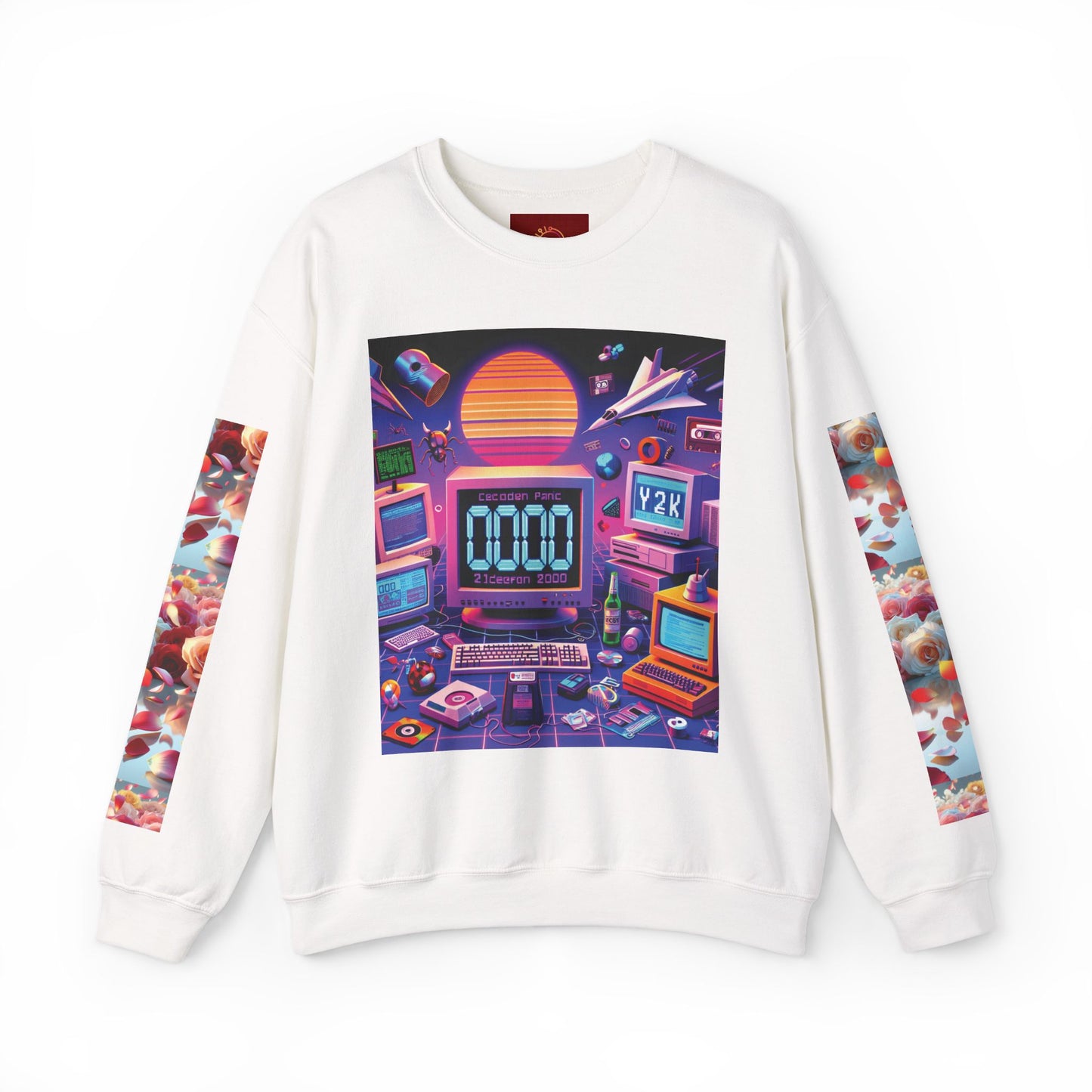 R & R: Y2k roses sweatshirt
