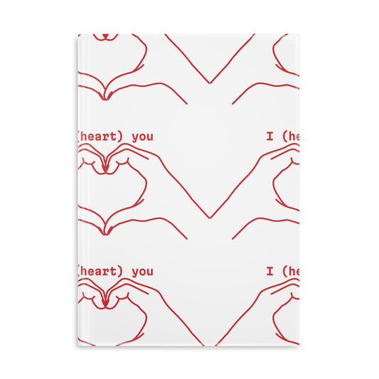 Y2KXROSES: I (Heart) You Hardcover Notebook - Adorable Puffy Cover for Love Notes and Journaling