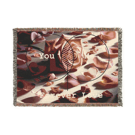 Y2KXROSES You + Me =  forever love Woven Blanket