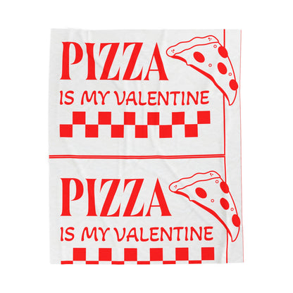 Y2KXROSES: Pizza Is My Valentine Plush Blanket - Cozy Valentine's Day Gift