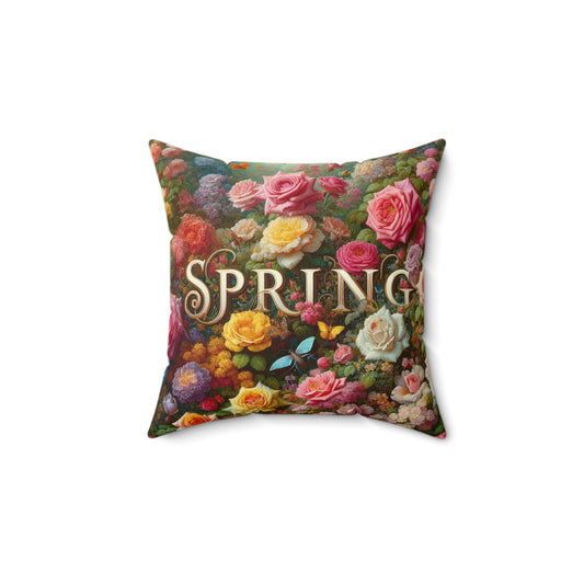 Y2KXROSES: Floral Square Polyester Pillow (Matching) Spring Collection